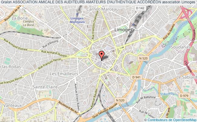 plan association Association Amicale Des Auditeurs Amateurs D'authentique AccordÉon Limoges