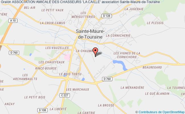 plan association Association Amicale Des Chasseurs 'la Caille' Sainte-Maure-de-Touraine