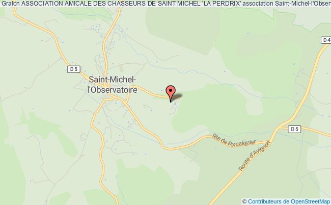 plan association Association Amicale Des Chasseurs De Saint Michel 'la Perdrix' Saint-Michel-l'Observatoire