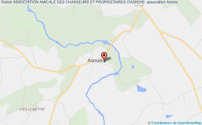 plan association Association Amicale Des Chasseurs Et Proprietaires D'asnois. Asnois