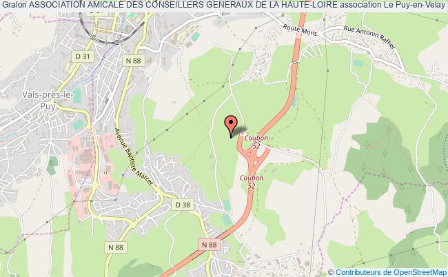 plan association Association Amicale Des Conseillers Generaux De La Haute-loire Le Puy-en-Velay