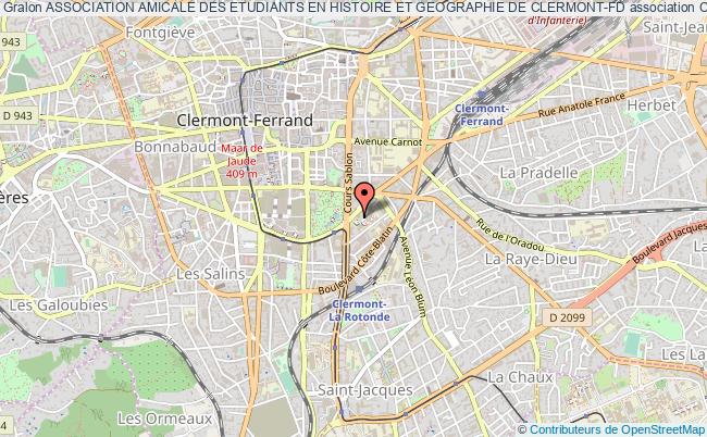 plan association Association Amicale Des Etudiants En Histoire Et Geographie De Clermont-fd Clermont-Ferrand