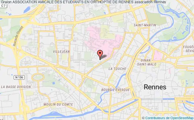 plan association Association Amicale Des Etudiants En Orthoptie De Rennes Rennes