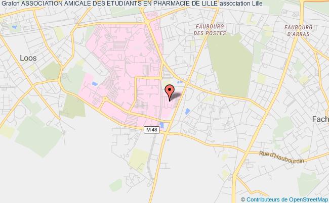 plan association Association Amicale Des Etudiants En Pharmacie De Lille Lille  Cédex