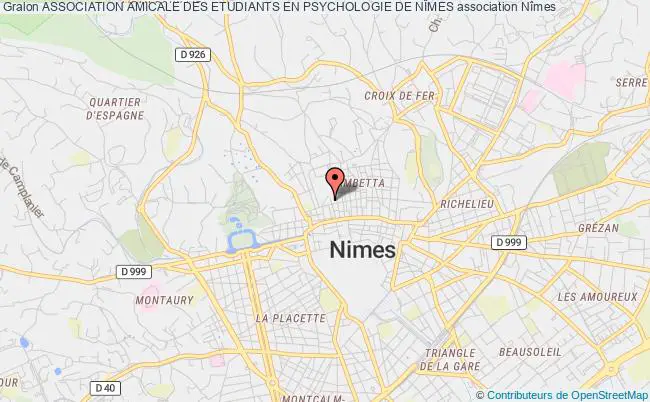 plan association Association Amicale Des Etudiants En Psychologie De NÎmes Nîmes