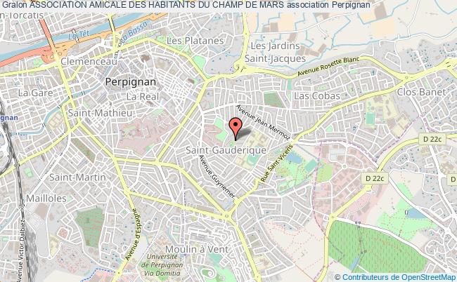 plan association Association Amicale Des Habitants Du Champ De Mars Perpignan