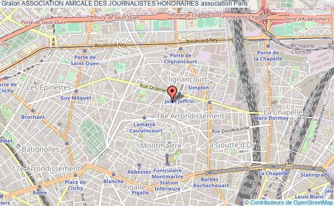 plan association Association Amicale Des Journalistes Honoraires Paris