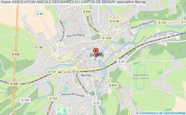 plan association Association Amicale Des Maires Du Canton De Bernay Bernay