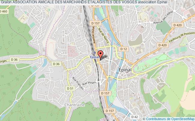 plan association Association Amicale Des Marchands Etalagistes Des Vosges CHANTRAINE