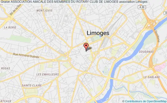plan association Association Amicale Des Membres Du Rotary Club De Limoges Limoges