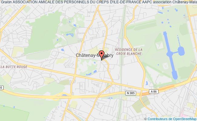 plan association Association Amicale Des Personnels Du Creps D'ile-de-france Aapc Châtenay-Malabry Cédex