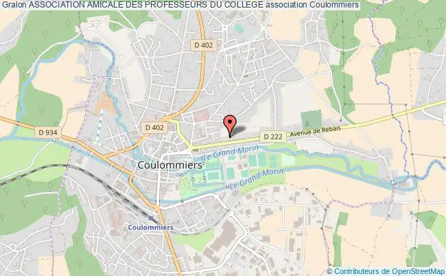 plan association Association Amicale Des Professeurs Du College Coulommiers