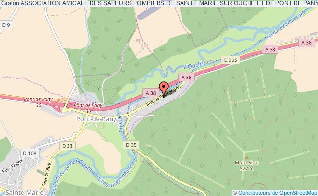 plan association Association Amicale Des Sapeurs Pompiers De Sainte Marie Sur Ouche Et De Pont De Pany Sainte-Marie-sur-Ouche