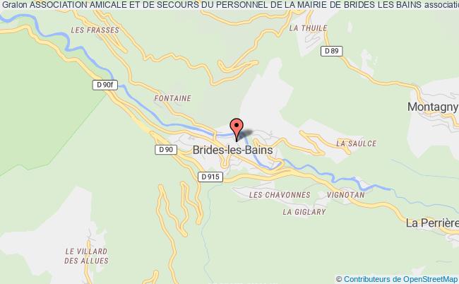 plan association Association Amicale Et De Secours Du Personnel De La Mairie De Brides Les Bains Brides-les-Bains