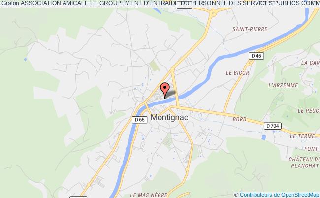 plan association Association Amicale Et Groupement D'entraide Du Personnel Des Services Publics Communaux De La Ville De Montignac Montignac