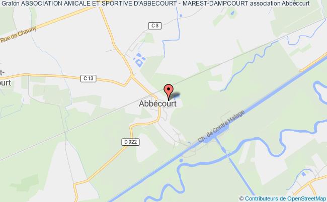 plan association Association Amicale Et Sportive D'abbecourt - Marest-dampcourt Abbécourt