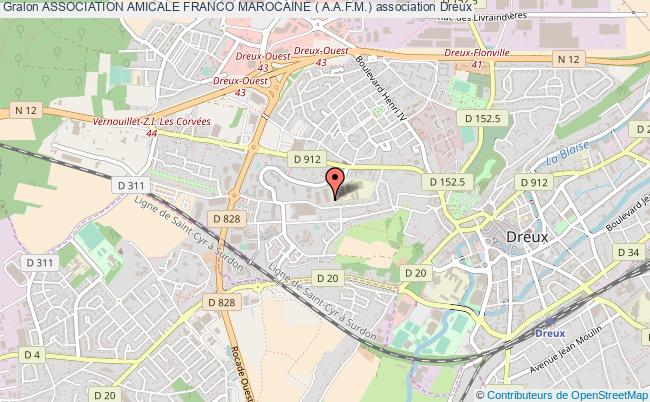 plan association Association Amicale Franco Marocaine ( A.a.f.m.) Dreux