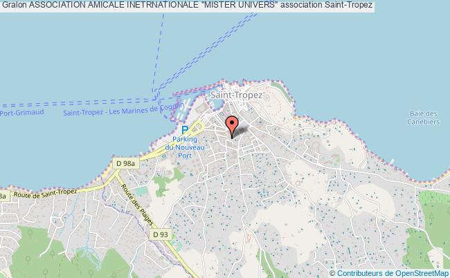 plan association Association Amicale Inetrnationale "mister Univers" Saint-Tropez