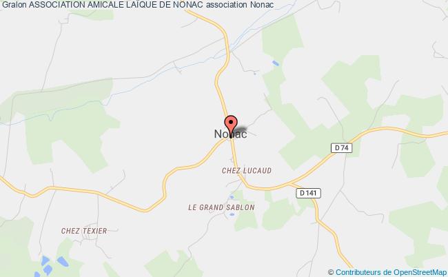 plan association Association Amicale LaÏque De Nonac Nonac