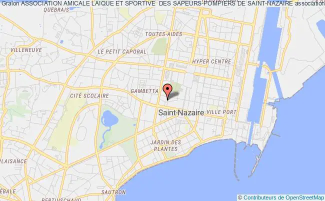 plan association Association Amicale Laique Et Sportive  Des Sapeurs-pompiers De Saint-nazaire Saint-Nazaire
