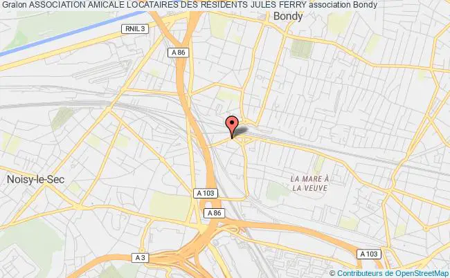plan association Association Amicale Locataires Des RÉsidents Jules Ferry Bondy