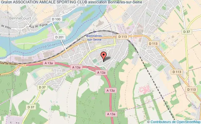 plan association Association Amicale Sporting Club Bonnières-sur-Seine