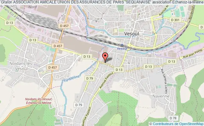 plan association Association Amicale Union Des Assurances De Paris 'sequanaise' Échenoz-la-Méline