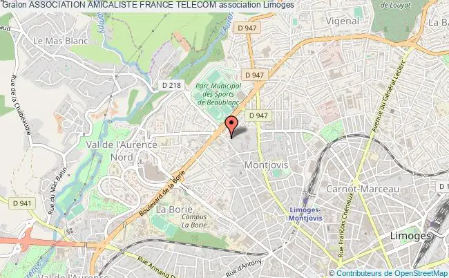 plan association Association Amicaliste France Telecom Limoges
