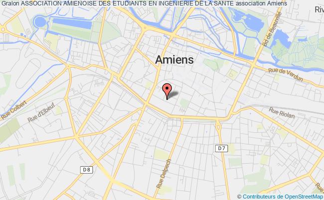 plan association Association Amienoise Des Etudiants En Ingenierie De La Sante Amiens