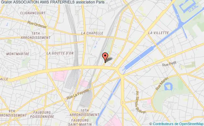 plan association Association Amis Fraternels Paris