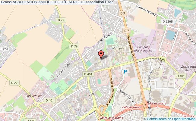 plan association Association Amitie Fidelite Afrique Caen