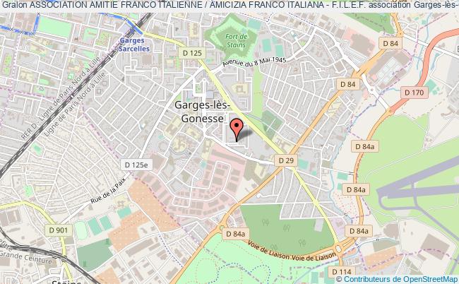 plan association Association Amitie Franco Italienne / Amicizia Franco Italiana - F.i.l.e.f. Garges-lès-Gonesse