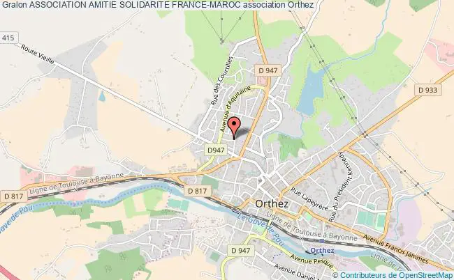 plan association Association Amitie Solidarite France-maroc Orthez