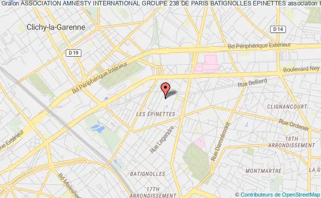 ASSOCIATION AMNESTY INTERNATIONAL GROUPE 238 DE PARIS BATIGNOLLES EPINETTES