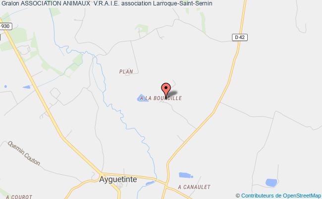 plan association Association Animaux  V.r.a.i.e. Larroque-Saint-Sernin