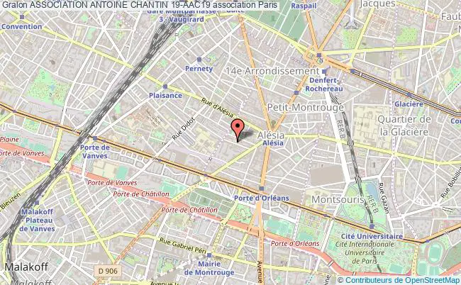 plan association Association Antoine Chantin 19-aac19 Paris