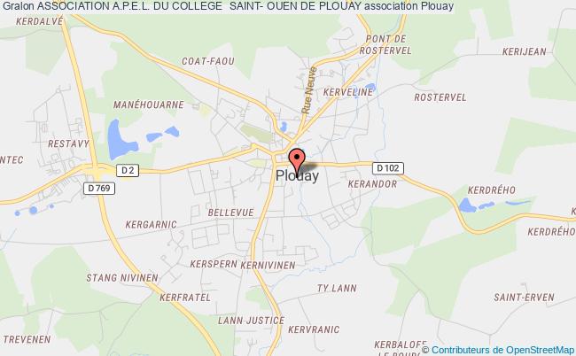 plan association Association A.p.e.l. Du College  Saint- Ouen De Plouay Plouay