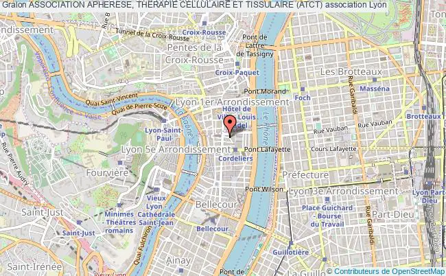 plan association Association Apherese, Therapie Cellulaire Et Tissulaire (atct) Lyon 3e Arrondissement