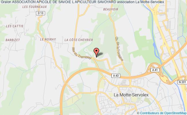 plan association Association Apicole De Savoie L Apiculteur Savoyard La    Motte-Servolex