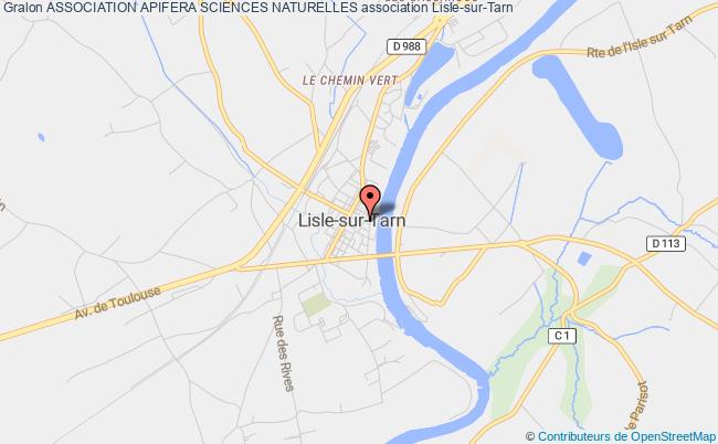 plan association Association Apifera Sciences Naturelles Lisle-sur-Tarn