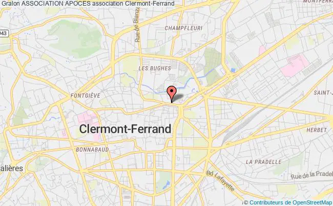 plan association Association Apoces Clermont-Ferrand