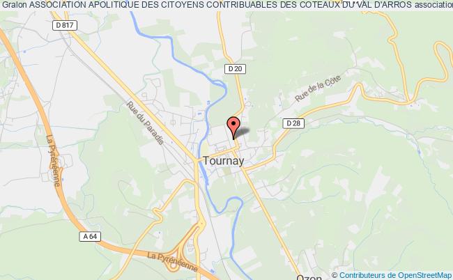 plan association Association Apolitique Des Citoyens Contribuables Des Coteaux Du Val D'arros Tournay