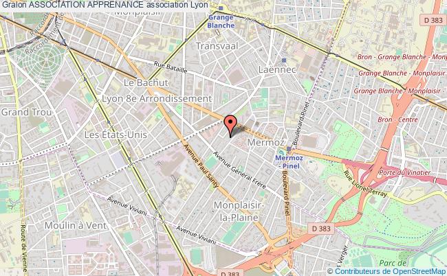 plan association Association Apprenance Lyon 8e Arrondissement
