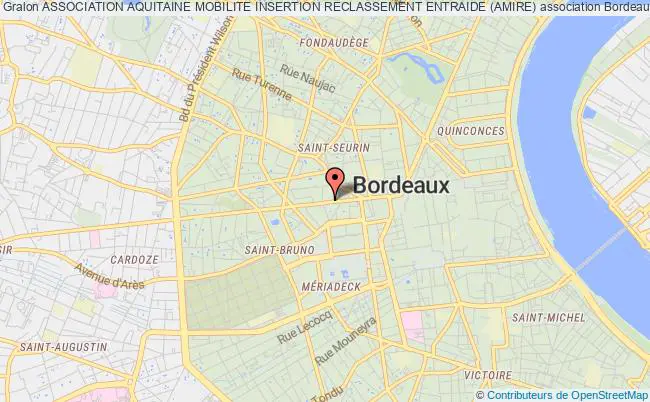 plan association Association Aquitaine Mobilite Insertion Reclassement Entraide (amire) Bordeaux