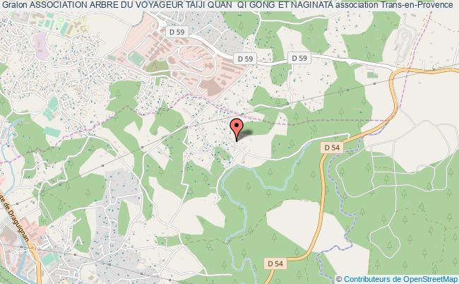 plan association Association Arbre Du Voyageur Taiji Quan  Qi Gong Et Naginata Trans-en-Provence
