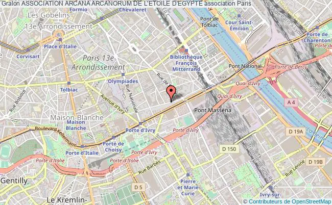 plan association Association Arcana Arcanorum De L'etoile D'egypte Paris