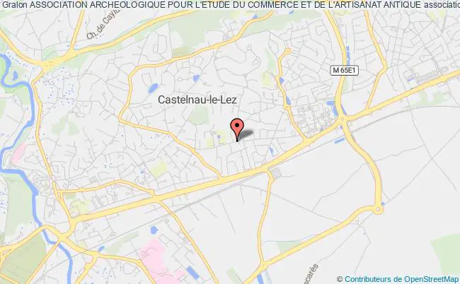 plan association Association Archeologique Pour L'etude Du Commerce Et De L'artisanat Antique Castelnau-le-Lez