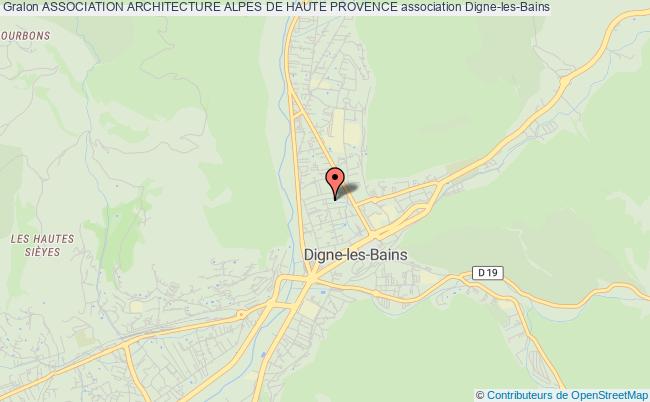 plan association Association Architecture Alpes De Haute Provence Digne-les-Bains