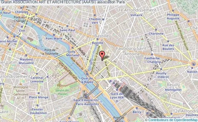 plan association Association Art Et Architecture (aaa'si) Paris