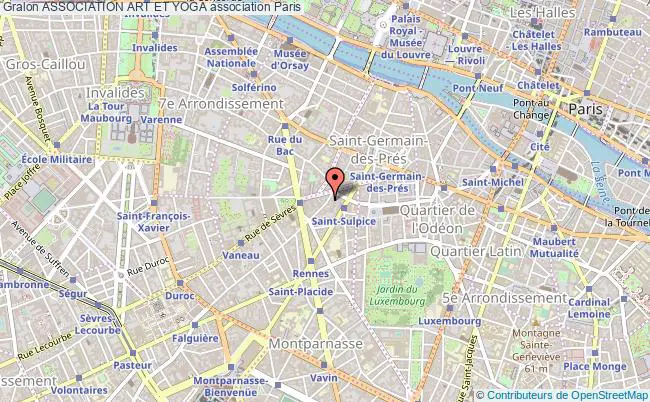 plan association Association Art Et Yoga Paris